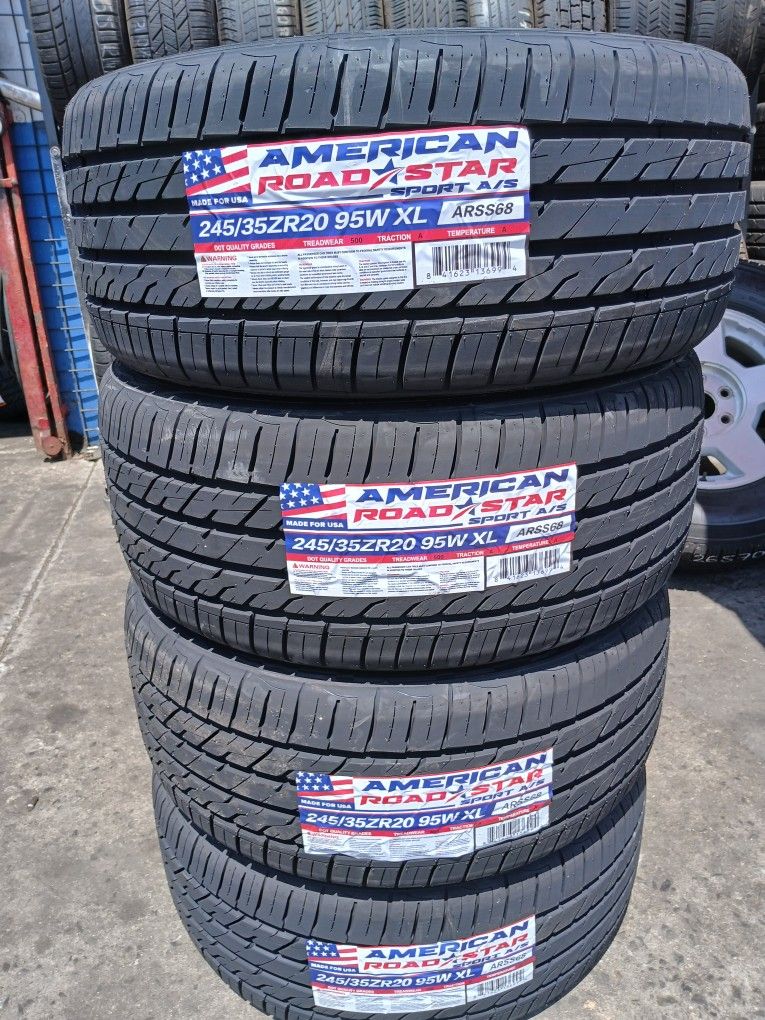 Tires New 245 35R20 $400×4 Install Mount And Balance