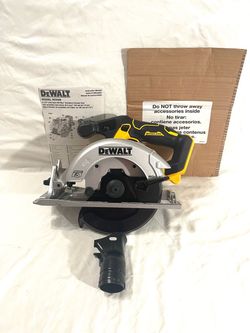brand new DeWalt sidewinder style 20V brushless 6-1/2” circular saw with accessory. Retails for $199.