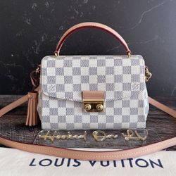 Louis Vuitton Croisette Damier Azur Crossbody Handbag