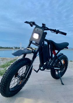 52V/1500W Electric Dirt Bike Style E-Bike, 40mph, XL 25ah Battery, Full Suspension, 20x4.0
