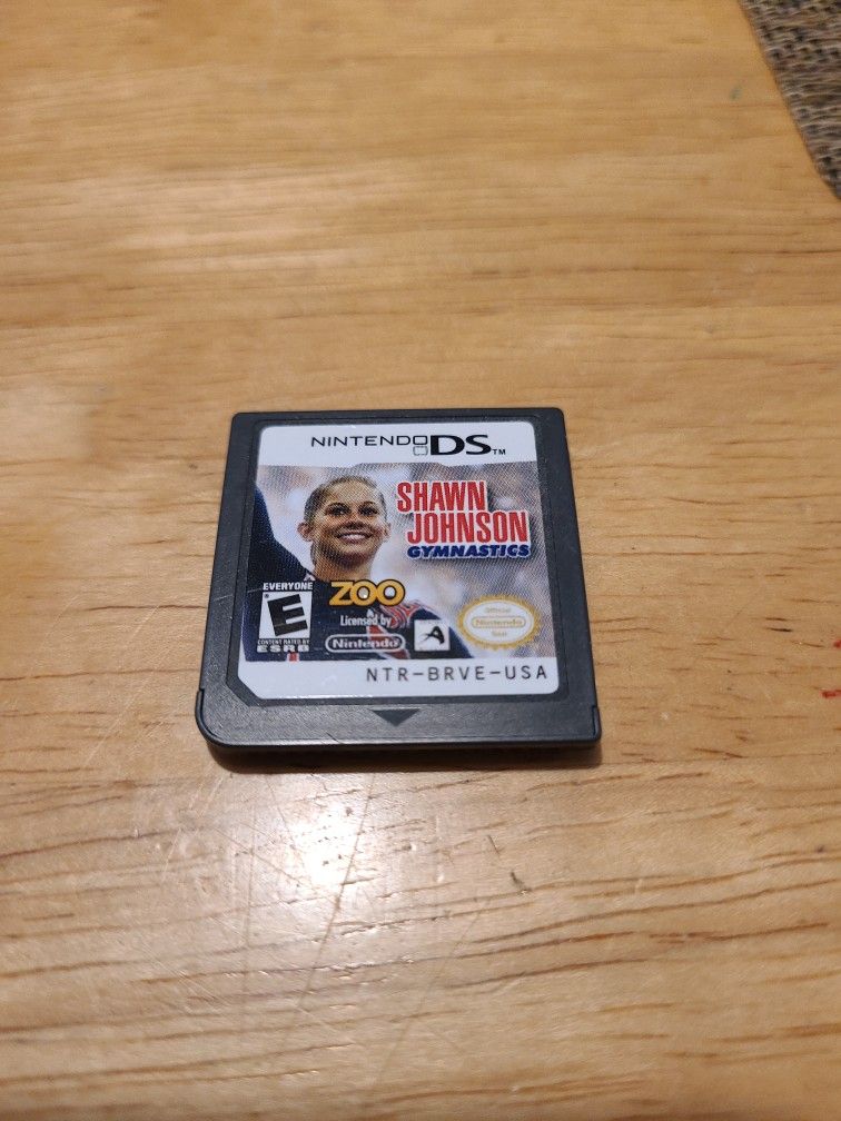 Shawn Johnson Gymnastics Game Cartridge For Nintendo DS