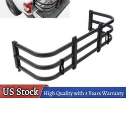 Adjustable Truck Bed Extender Tailgate Extension for Ford F150 F250 Pickup Truck Heavy Duty Cargo Rack Bed Length Extension for Lumber Kayak Ladder To