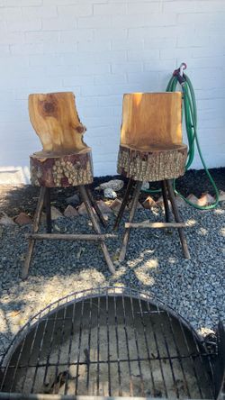 Custom Made Tree Stump Stools