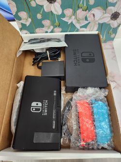Nintendo Switch V2 With Neon Blue And Red Joy-Con HAC-001(-01)Fair