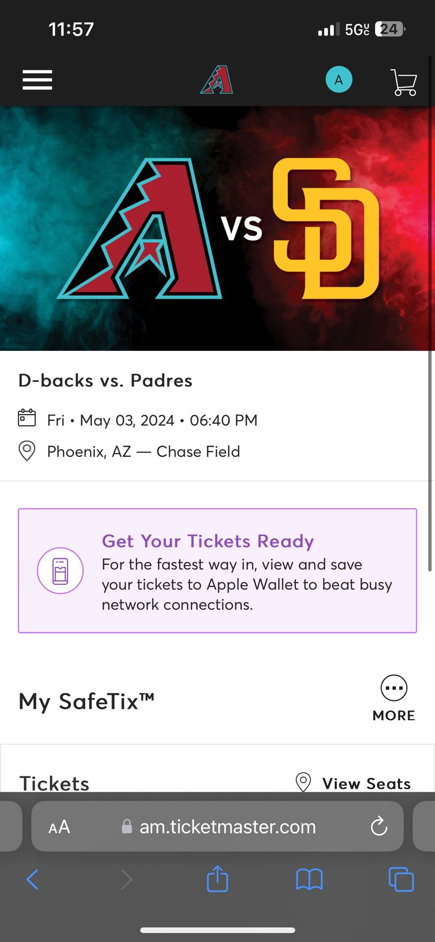 Diamondbacks vs Padres