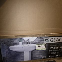 Glacier Bay Pedestal Sink Basin – New (No Pedestal)
