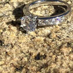 Silver and CZ ring