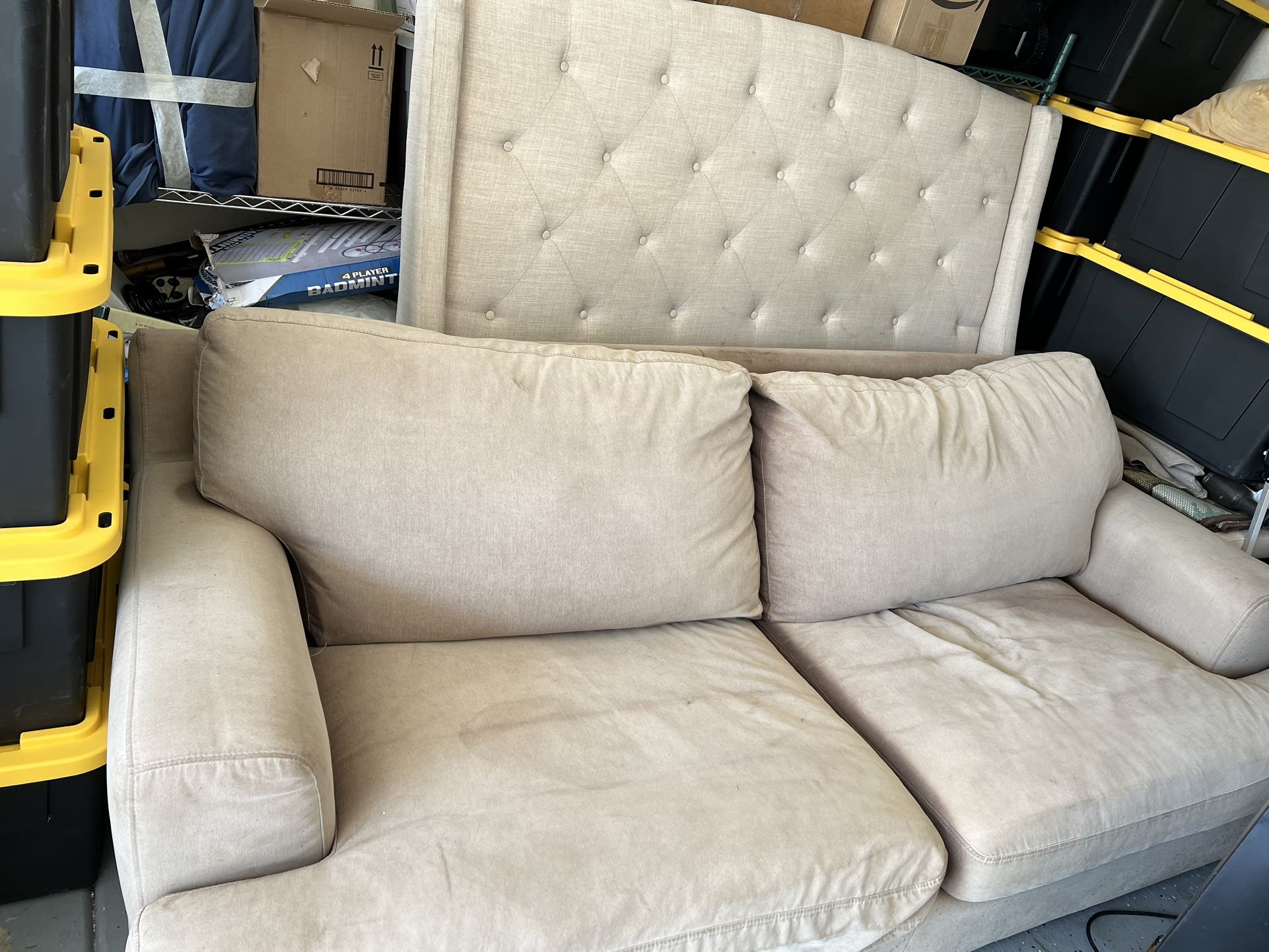 couch and Bed Frame