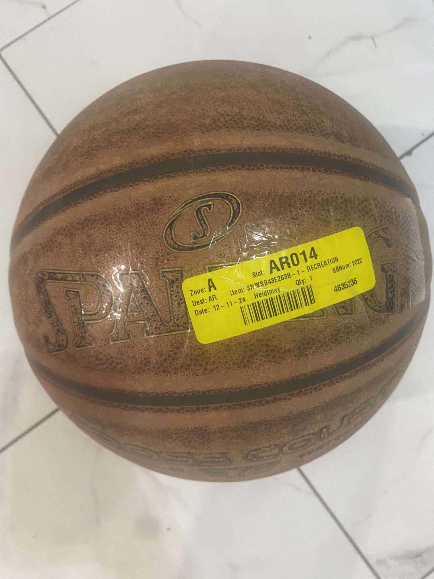 Spalding NBA Cross Court Composite Leather Indoor 0utdoor Basketball