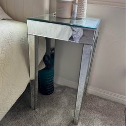 13.5”x24” Mirror Side Tables 