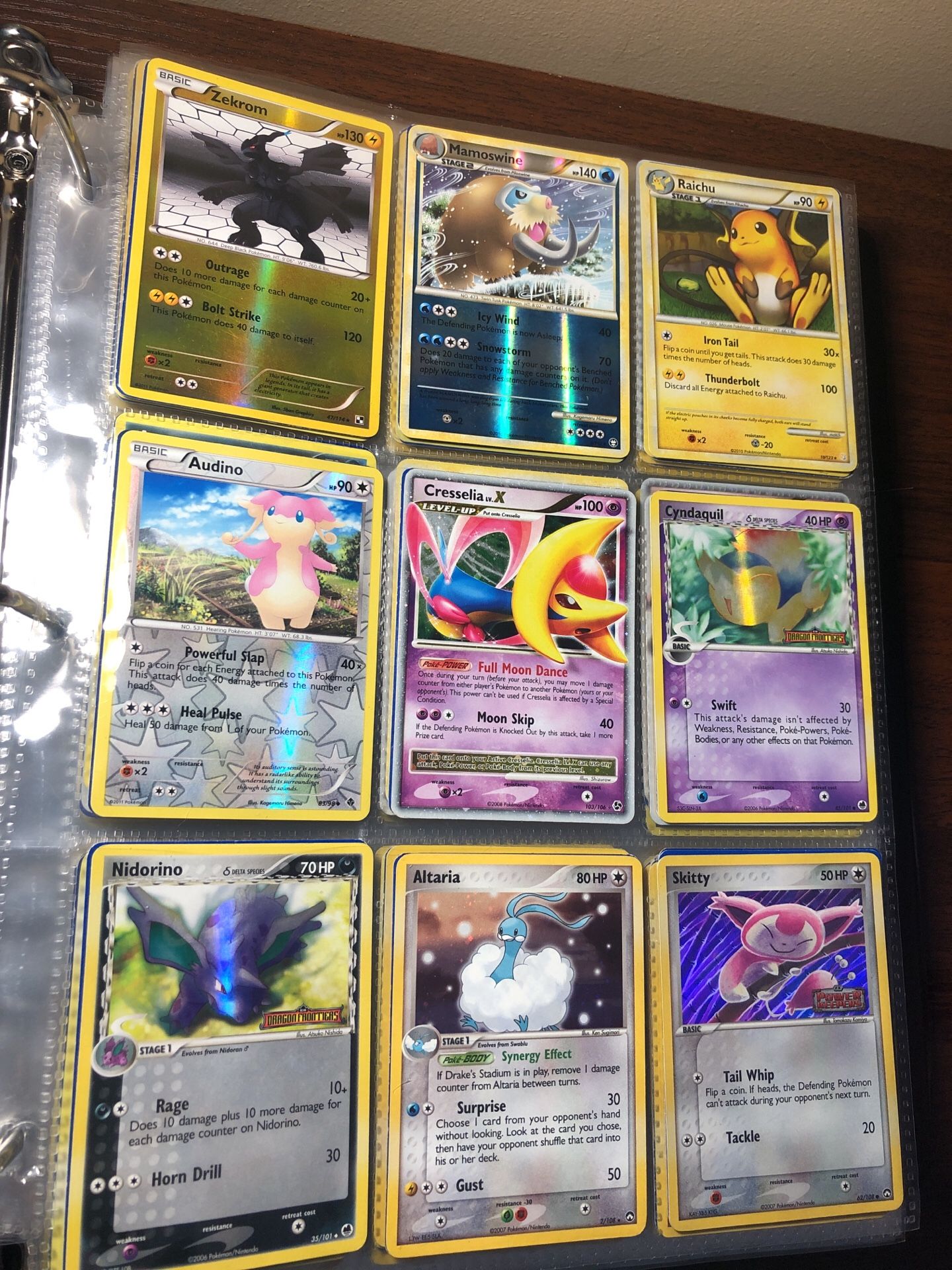 (Not sold as lot - sold by page) Pokemon vintage Pokémon cards