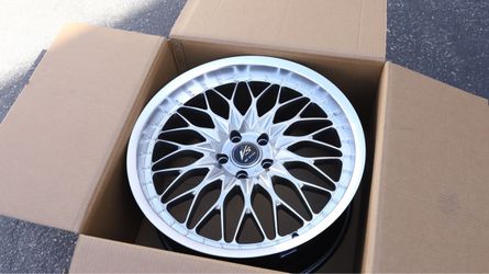 NEW SET 17 INCH WORK VSXV STYLE WHEELS RIMS 17X7.5 +35 (5X114.3) CB: 73.1