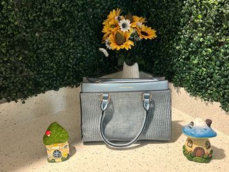 Light Blue Croc Style Handbag