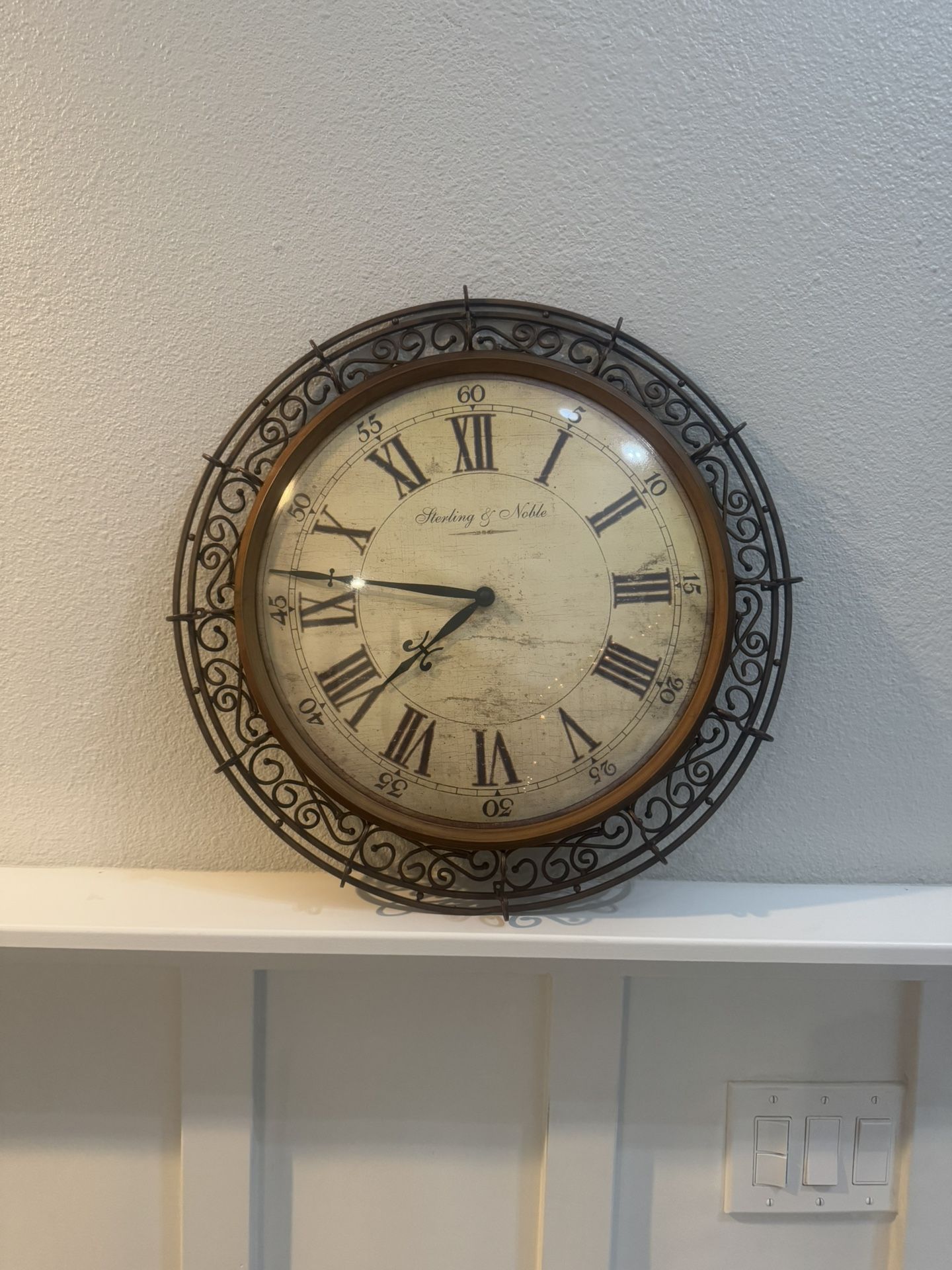 Vintage Sterling & Noble Clock