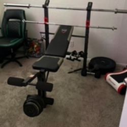 Weight Bench (comes With Leg Curl And Leg Extension)