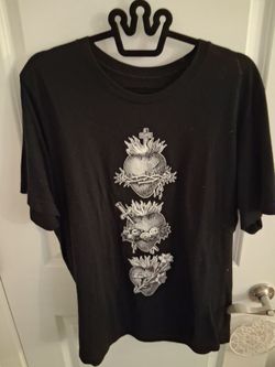 Sacred Heart Cirazon Sagrado Black T Shirt