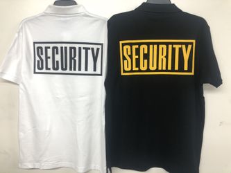 Polos with security logo