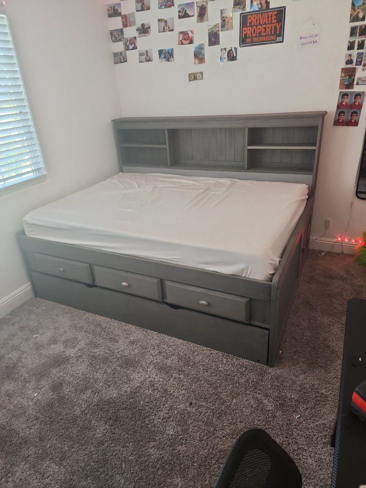 Full Size Bed Frame Twin Pull Out