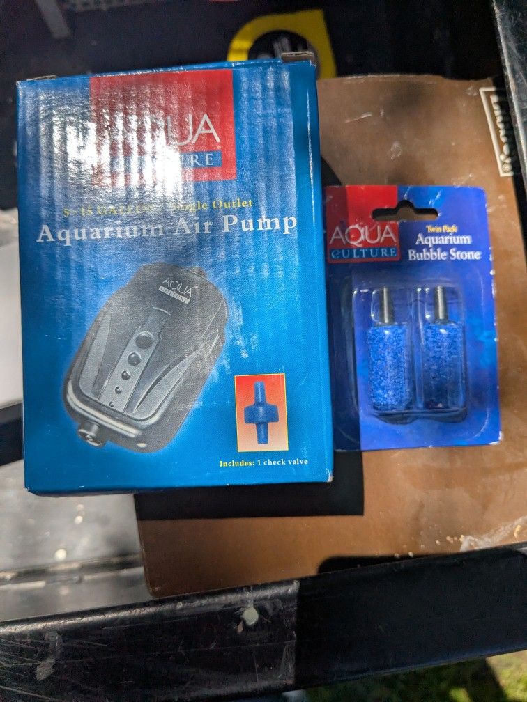Aquarium Air Pump And Bubble Stone