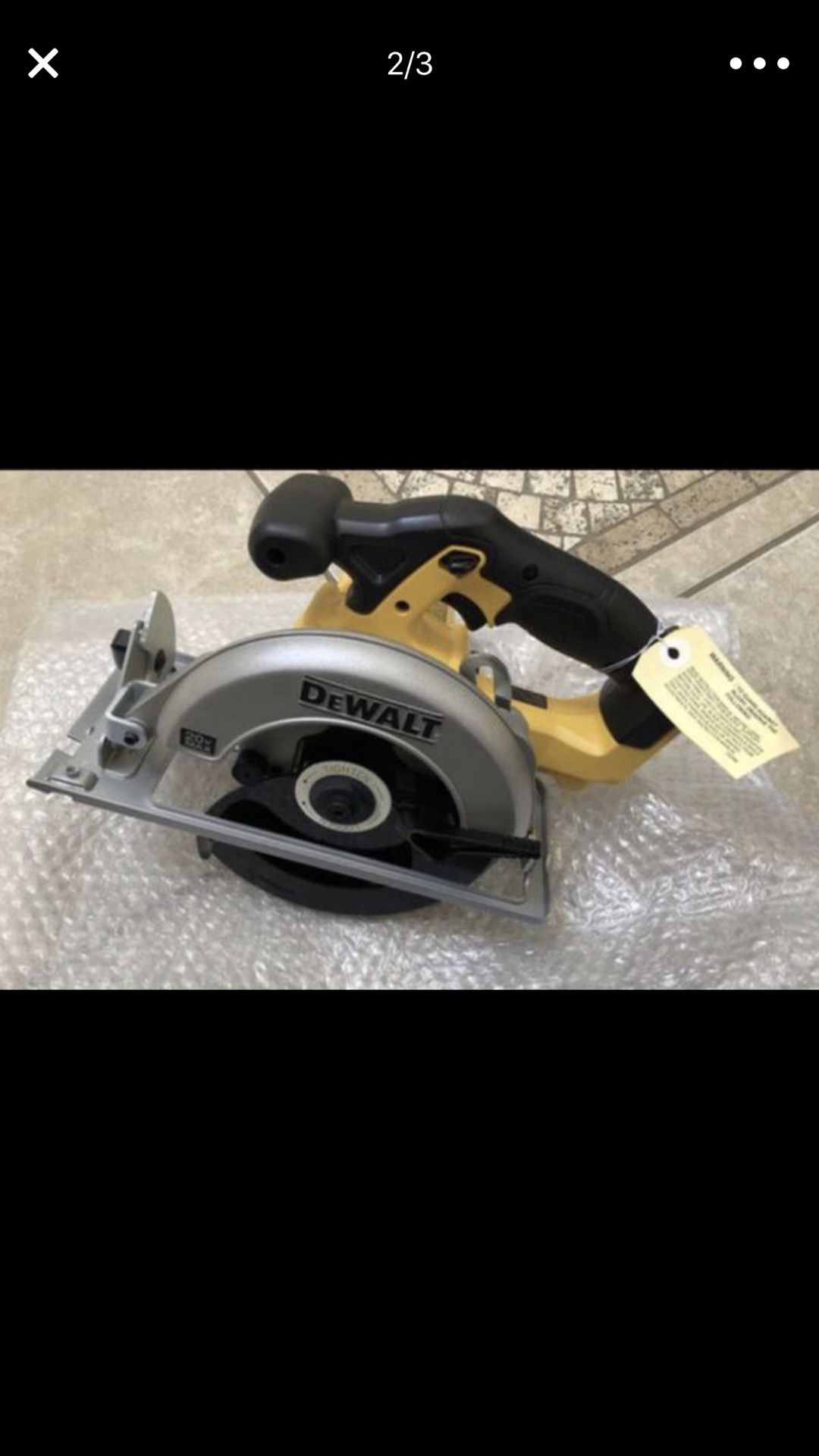 DeWalt DCS393 (Bare tool only) 20 Volt MAX 6 1/2" Circular Saw