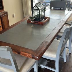Pedestal Dining Table Chairs And Bench 