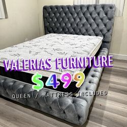 New Queen Bed With Mattress