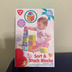 NIB Play Sort & Stack Blocks 12+m