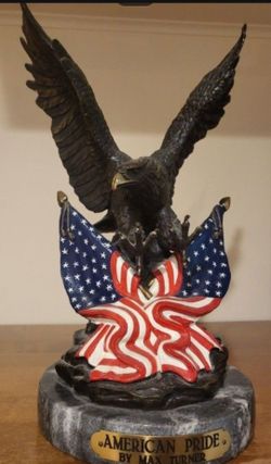 13" x 8"  Bronze sculpture titled "American Pride" signed by Max Turner