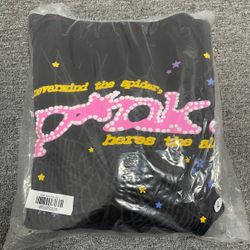 Black And Pink Sp5der Hoodie 