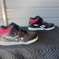 Reebok Men's High Top Work Sneaker - Duty/Uniform Shoes RB4132 - Black/Red/White