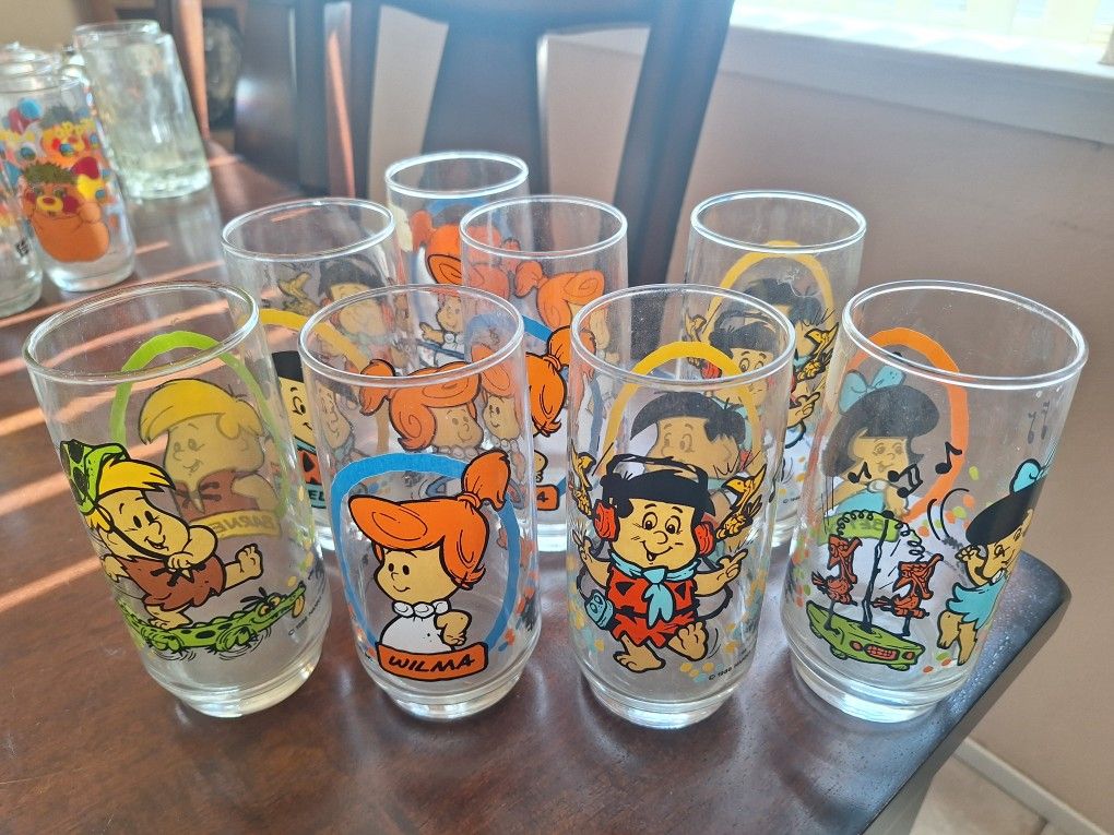 Cartoon Glass- Flinstones 1982