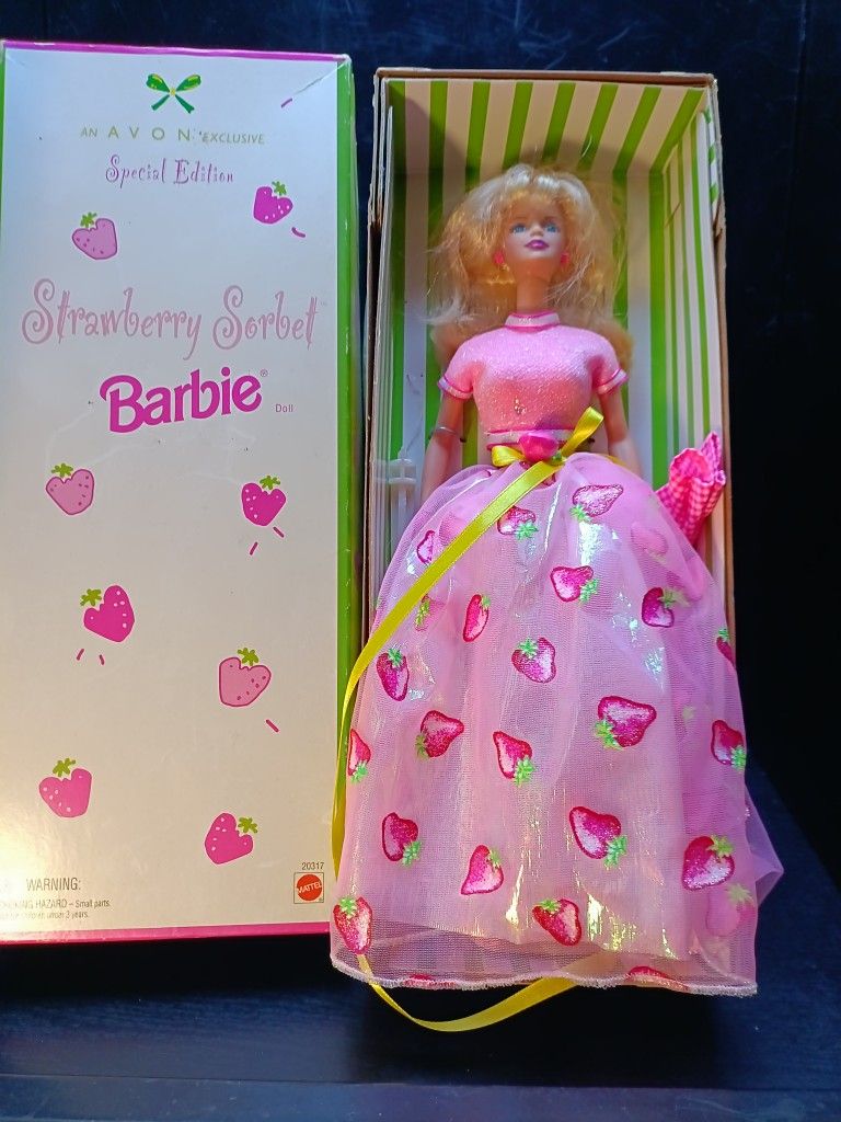 Strawberry Sorbet Barbie, an Avon Exclusive