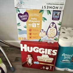 Diapers 192 Count Huggies Parents Choice 168 Honest 120 100