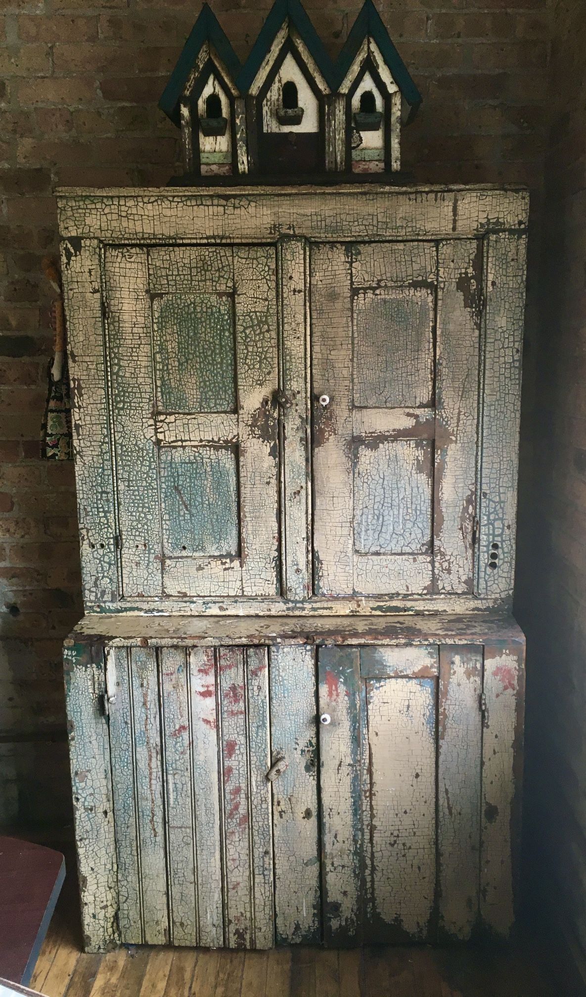 Antique Painted Side Board