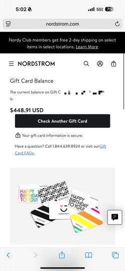 Nordstrom Gift card