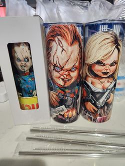 Custom Tumblers $25 Each Chucky, Halloween