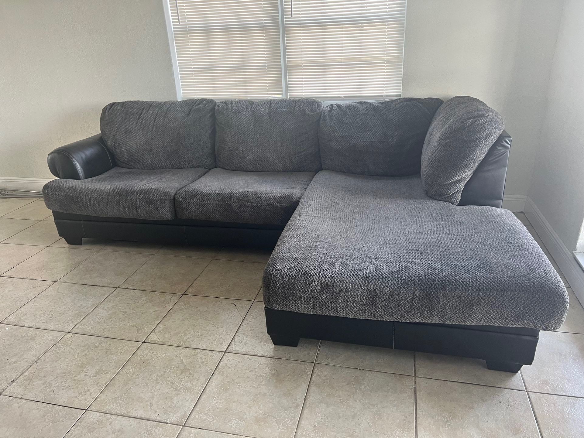 Gray Sectional Sofa/couch (includes Free Delivery)