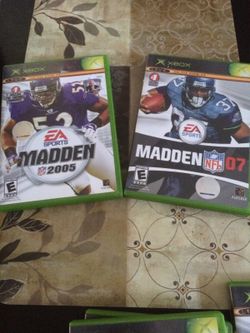X box live games madden 2005 2007