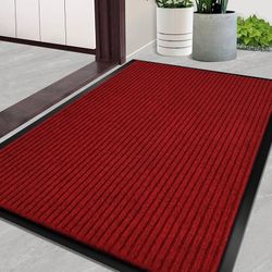 35x60 inch  Heavy Duty Large Outdoor Indoor Entrance Doormat Waterproof Low Profile Entrance Rug Front Door Mat Patio Anti-Skid Rubber Back,(Jet