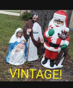 Christmas Holiday Lawn Ornaments Vintage!