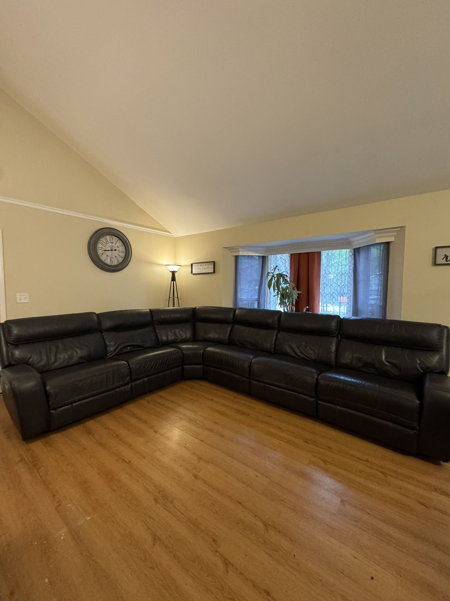 MASSIVE Power Reclining Leather Sectional w/ USB Ports – MUST SELL FAST!