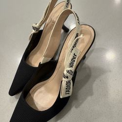 Dior shoes size 6.5 black and white women