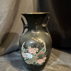 Decorative Asian Flower Vase 10 Inch Tall