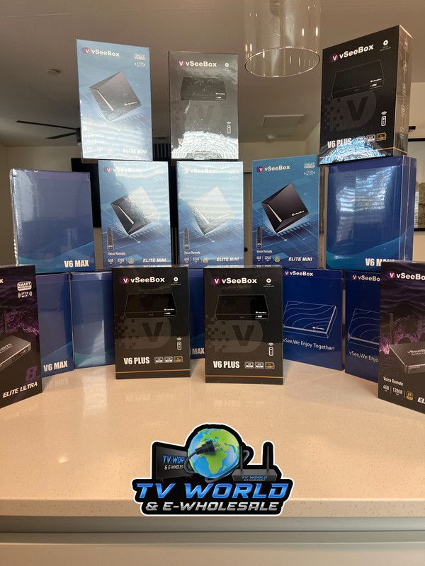 SuperBOX Super box S7 Models Max, S7 Pro, S6 Ultra, Supreme & Vsee V6 Plus, V6 Max Vsee Elite Mini, Elite Ultra 8 Authorized Wholesale distributors