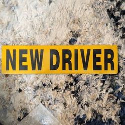 Magnetic New Driver Sign 