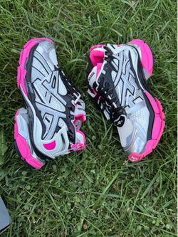 Balenciaga Runner Pink & Silver Sneakers Size US 10