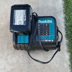 Makita 18V LXT 4.0Ah Battery + Charger - Works Perfect!