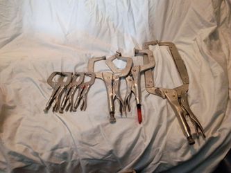 Assorted vice grips