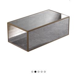 Lana Mirrored Coffee Table 17.5'' H X 23'' W X 43'' D