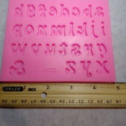 Alphabet Silicon Mold For Fondant Or Chocolate $8